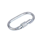 Carbon Steel O-Ring Carabiner 25KN Climbing Safety Lock Buckle Climbing Carabiner Richie's Silver