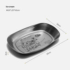 Retro Tinplate Oval Camping Serving Tray – Rust-Proof Outdoor Serving Tray Richie's B