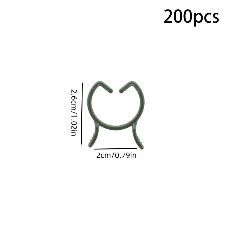 100/200pcs Plant Support Clips – 3 Sizes, Climbing Plants Plant Support Clips Richie's 200pcs S
