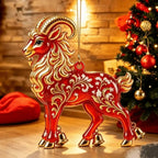 Acrylic Goat Hanging Ornament Rhinestone Christmas Décor Christmas Ornament Richie's 2