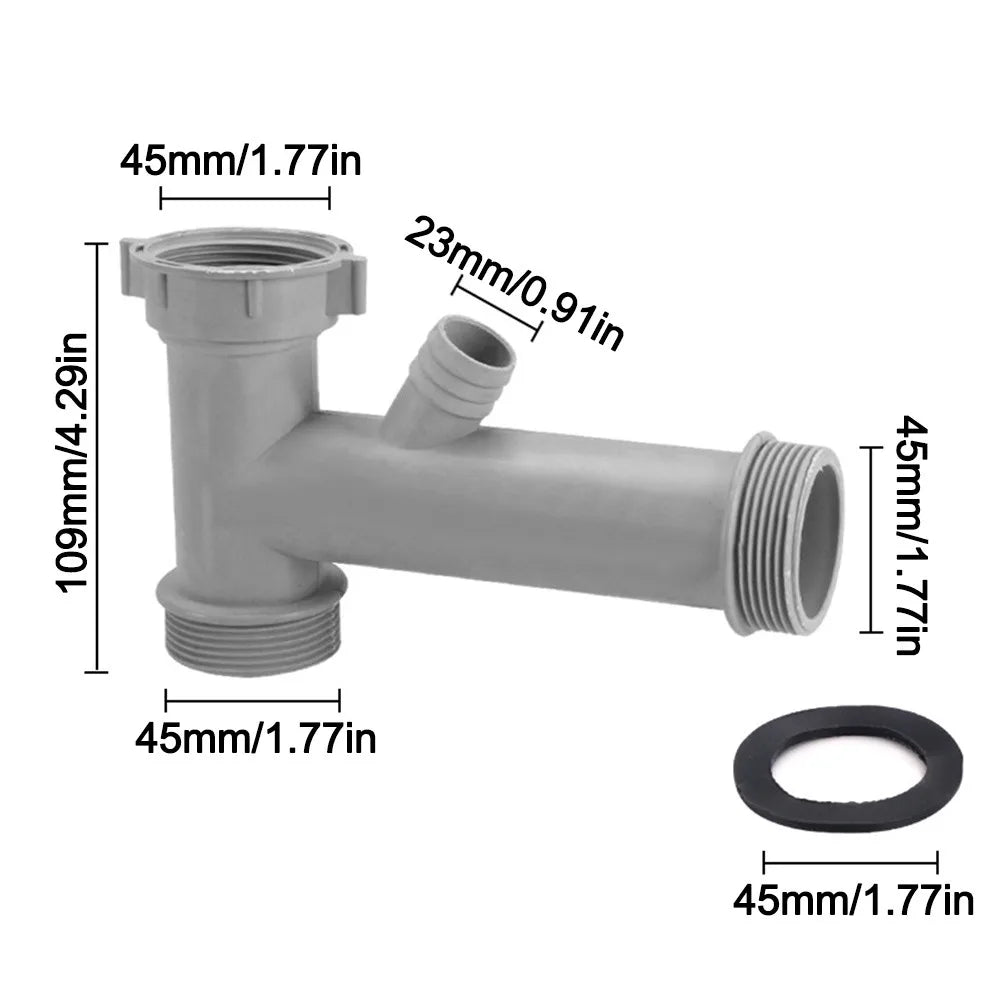 Kitchen Sink Drain Connector Threaded Nut Sealing Gasket Adapter Drain Pipe Adapter Richie's Type--C