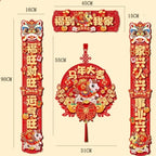 Chinese New Year 2026 Horse Year Couplet Red Tassel Décor Holiday Décor Set Richie's