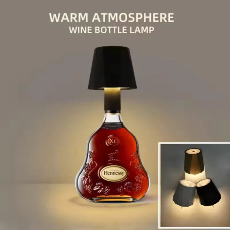Wireless Wine Bottle LED Lamp | Touch Dimming & Type-C Charging LED Table Lamp Richie's