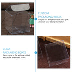 10Pcs Clear PVC Candy Boxes Square Plastic Favor Packaging Party Favor Boxes Richie's