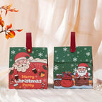 5-Pack Christmas Gift Boxes with Leather Handles – Kraft Paper Christmas Gift Box Richie's C 11.3x10.5x6.5cm
