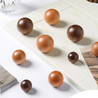 Nordic Beech Wood Round Cabinet Knob & Wall Hook | DIY Décor Wood Cabinet Knob Richie's