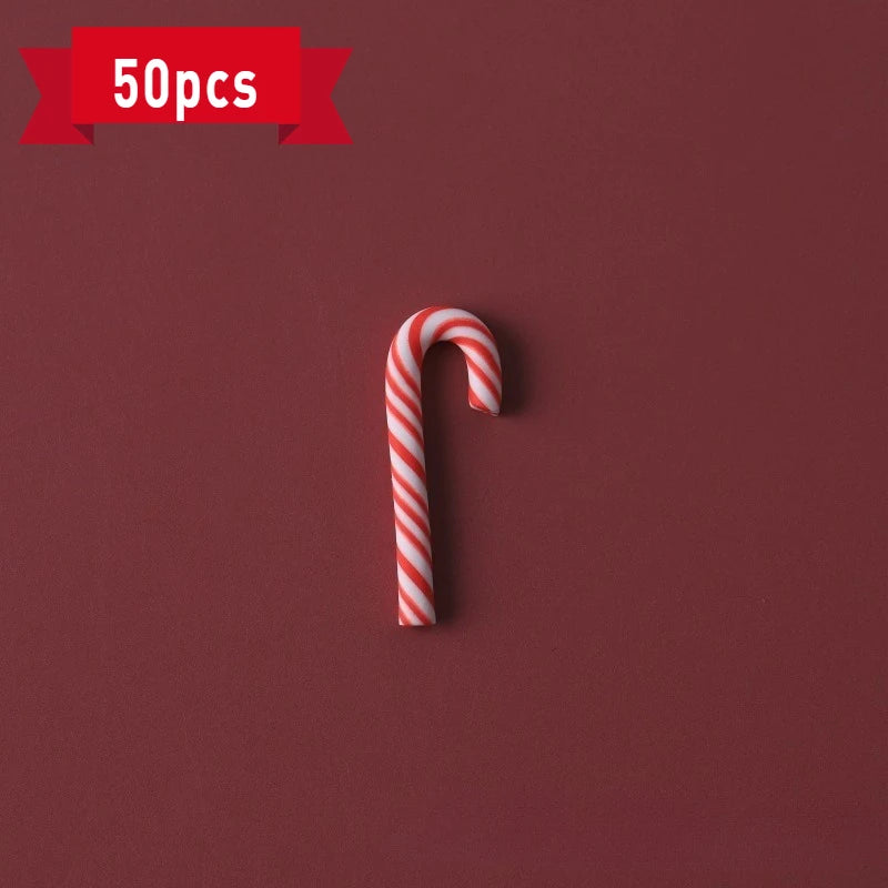 Christmas Candy Cane Decoration Set – Polymer Clay DIY Craft Christmas Decoration Set Richie's S 50pcs Red