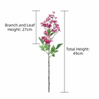 Artificial Peach Blossom Branch 49cm | Faux Floral Home Decor Artificial Flower Branch Richie's