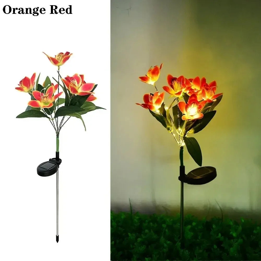 Solar LED Orchid Ground Light – Garden Lawn Decoration Lamp Solar Garden Light Richie's