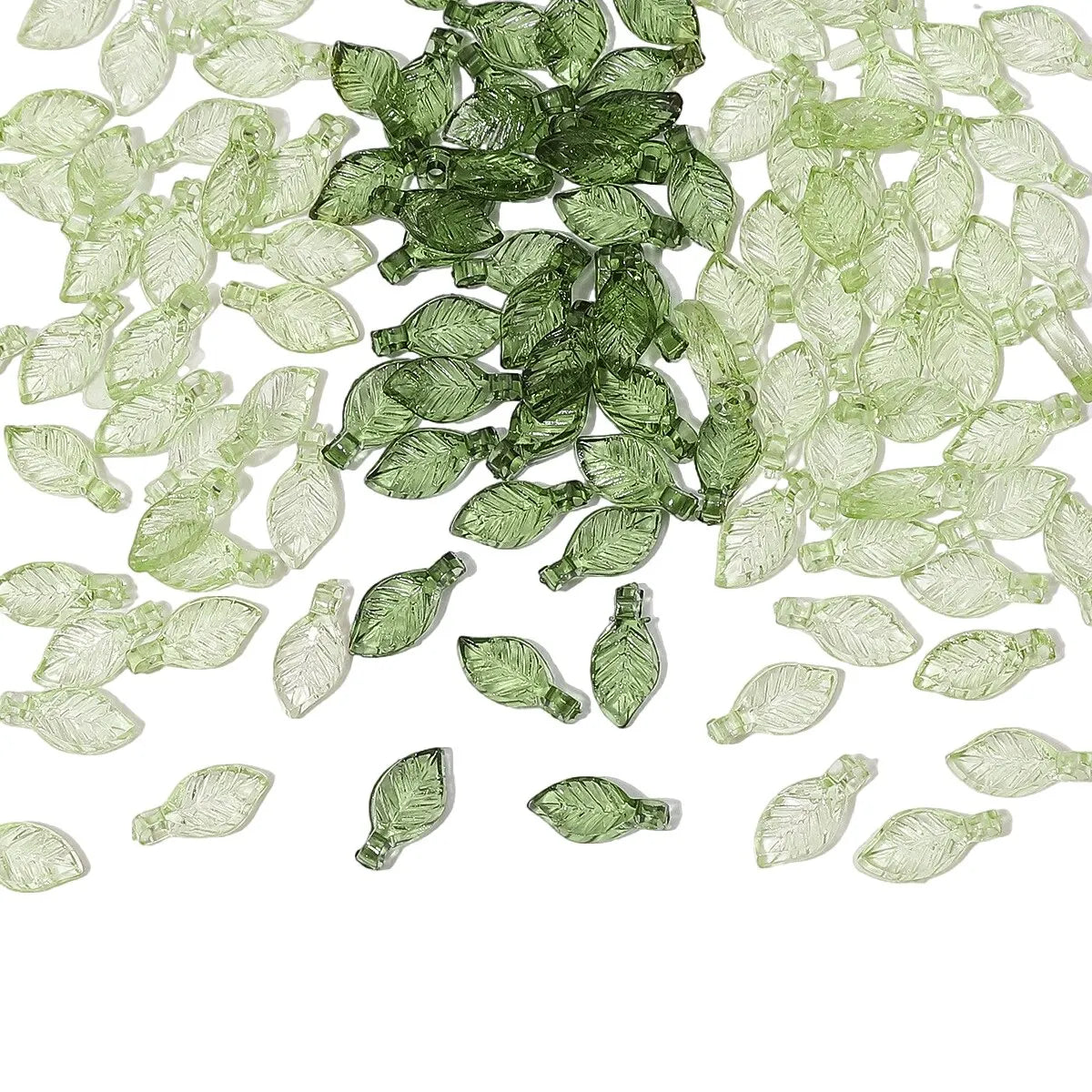 100pcs Acrylic Leaf Beads for DIY Jewelry Making & Crafts Craft Beads Richie's