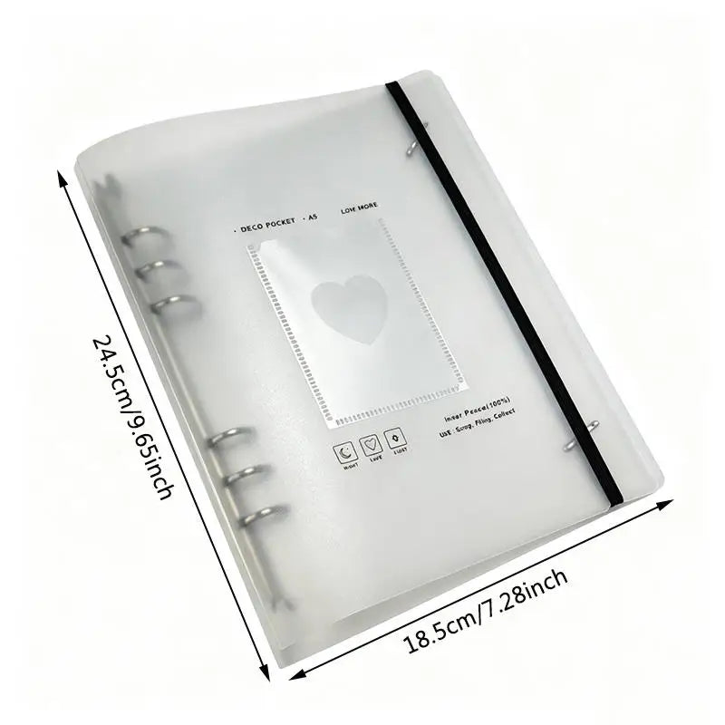 A5 Kpop Photocard Holder Binder Album Book – 3 Inch Heart Photocard Binder Album Richie's
