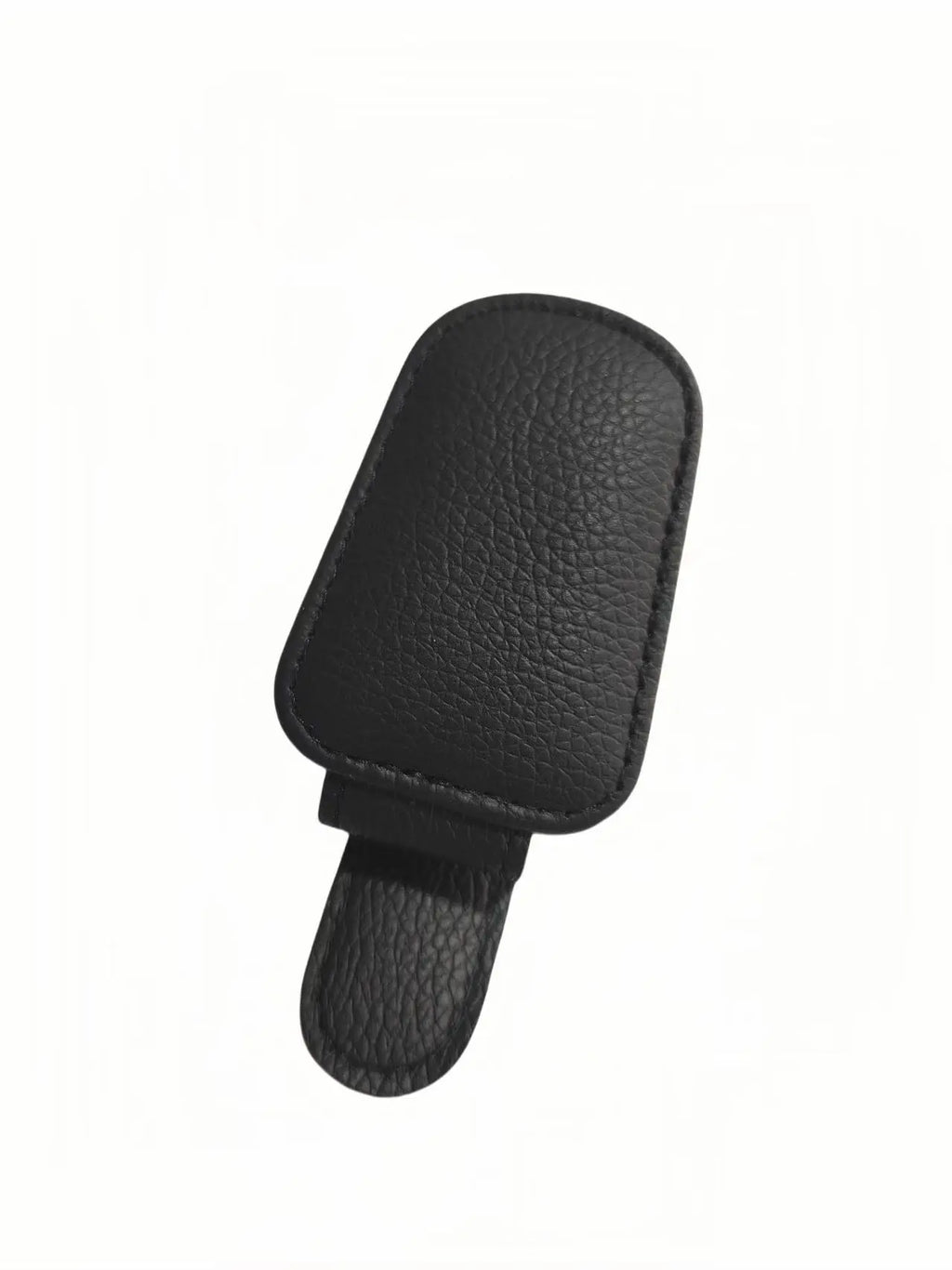 Magnetic PU Leather Car Visor Glasses Holder Clip Car Visor Organizer Richie's black 1pc
