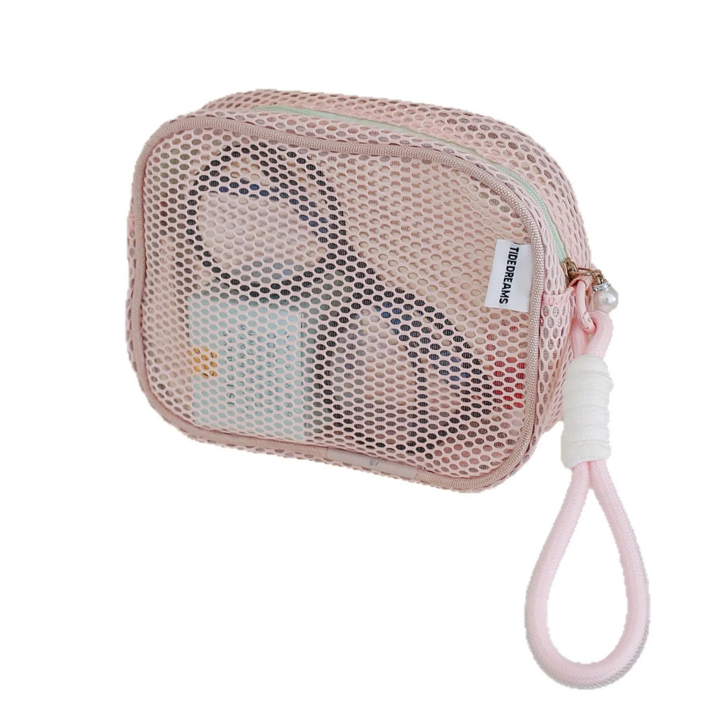Mesh Cosmetic Bag Transparent Travel Makeup Organizer Pouch Cosmetic Organizer Bag Richie's