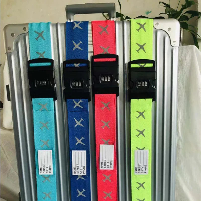 Adjustable Luggage Strap with Password Lock | Travel Belt Luggage Strap Lock Richie's