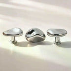 Zinc Alloy Cabinet Drawer Handle – Bright Silver Single Hole Cabinet Drawer Handle Richie's