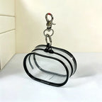 Transparent PVC Pet Food Pouch with Zipper & Hanging Loop Pet Treat Pouch Richie's Black 1