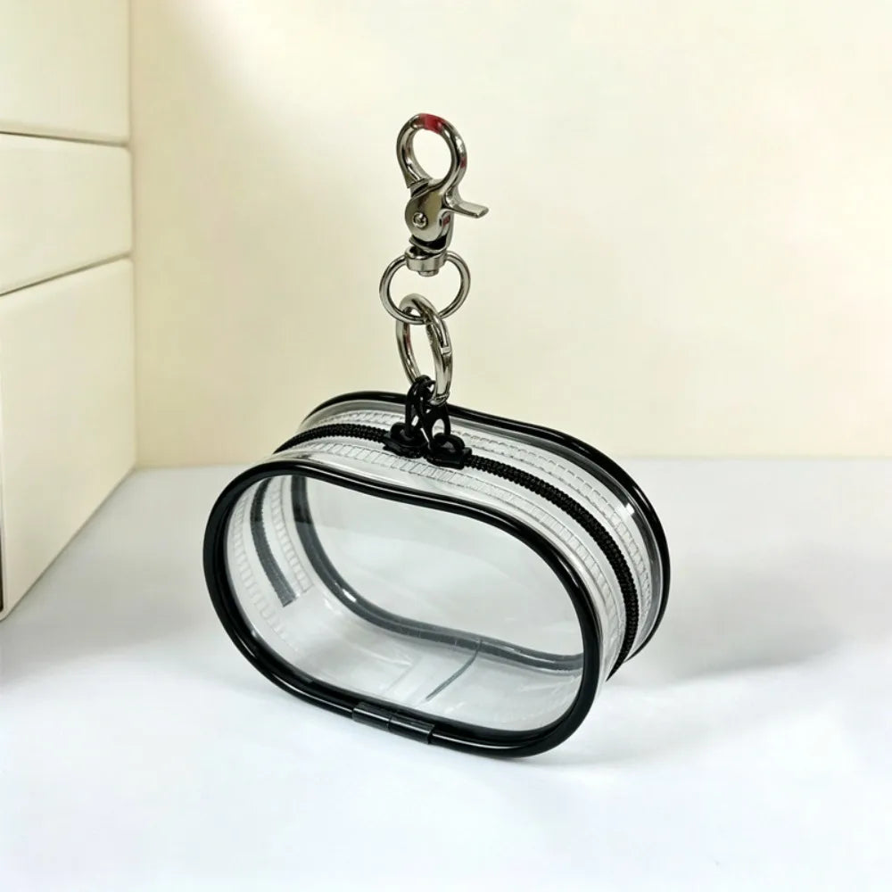 Transparent PVC Pet Food Pouch with Zipper & Hanging Loop Pet Treat Pouch Richie's Black 1