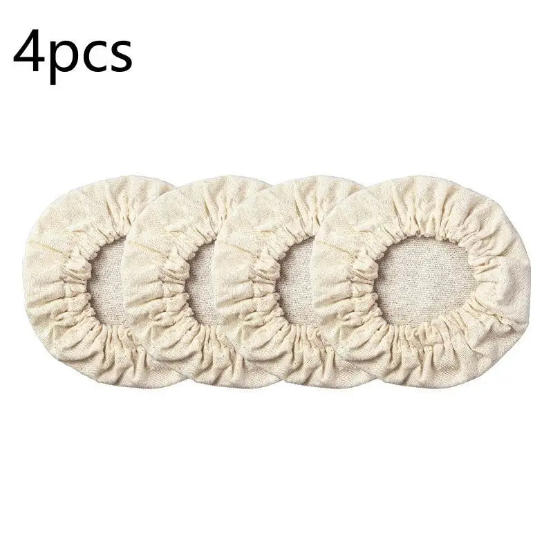 Canvas Jar Covers for Sourdough & Fermentation | 4/8 Pack Fermentation Jar Covers Richie's A4