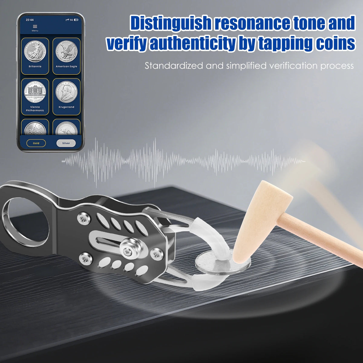 Coin Ping Tester Kit – Gold & Silver Coin Authentication Set Coin Authentication Kit Richie's