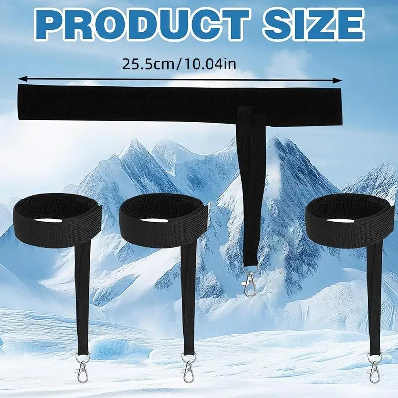 Elastic Wrist Straps for Ski & Snowboard Gloves | Unisex Ski Glove Strap Richie's