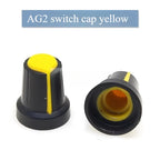 30PCS Potentiometer Knobs Set 6mm WH148 Assorted Colors Potentiometer Knobs Set Richie's AG2 Yellow 30PCS
