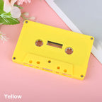 Blank Plastic Cassette Tape Shell – Empty Audio Recording Case Cassette Tape Shell Richie's Yellow