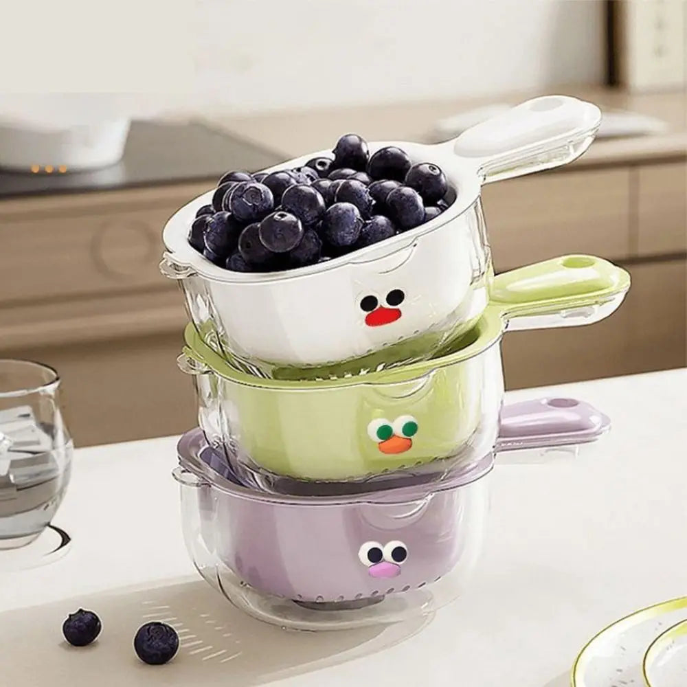 Double-Layer Drainage Basket Fruit & Vegetable Washing Bowl Drainage Washing Basket Richie's