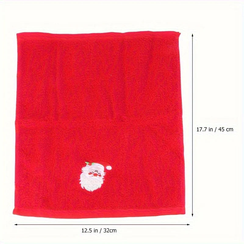 Christmas Towel & Bath Towel Set – Festive Red Holiday Gift Holiday Towel Set Richie's