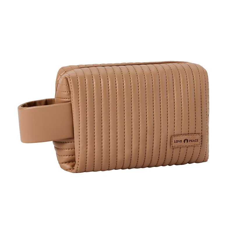 Women's PU Makeup Bag Waterproof Travel Toiletry Organizer Cosmetic Travel Bag Richie's coffee