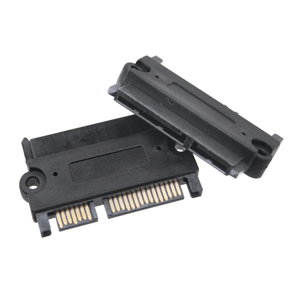 SATA 22-Pin Male to Female Power Data Adapter Converter SATA Cable Adapter Richie's