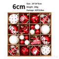 White Christmas Ball Ornaments – Assorted Eco-Friendly Xmas Baubles Christmas Tree Ornaments Richie's Red