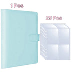 A5 Kpop Photocard Binder 25 Pages PU Leather Photo Album Photocard Binder Album Richie's Blue