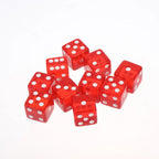 10Pcs Transparent Acrylic Dice 16mm Square Edge – Board Games Board Game Dice Richie's A5