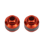 2PCs Motorcycle Frame Sliders Aluminum Alloy Crash Pad Protectors Motorcycle Frame Slider Richie's orange 2PCs