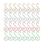 20-Pack S-Shaped Metal Christmas Ornament Hooks – 4 Colors Christmas Ornament Hooks Richie's