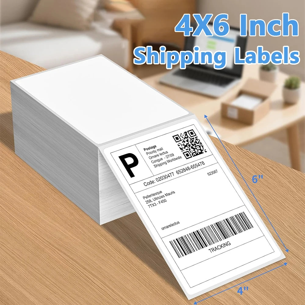 Marklife 4x6 Direct Thermal Shipping Labels 100x150mm | 100-500 PCS Thermal Shipping Labels Richie's
