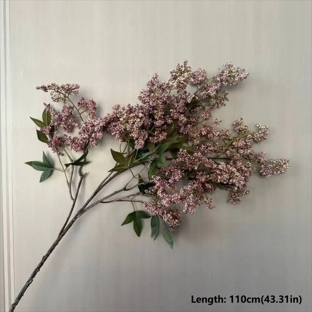 Artificial Nandina Berry Branch | 110cm Faux Floral Stem Artificial Floral Branch Richie's