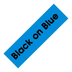 MarkDomain Brother TZe Laminated Label Tape 6mm 9mm 12mm Label Maker Tape Richie's Black on Blue 6mm
