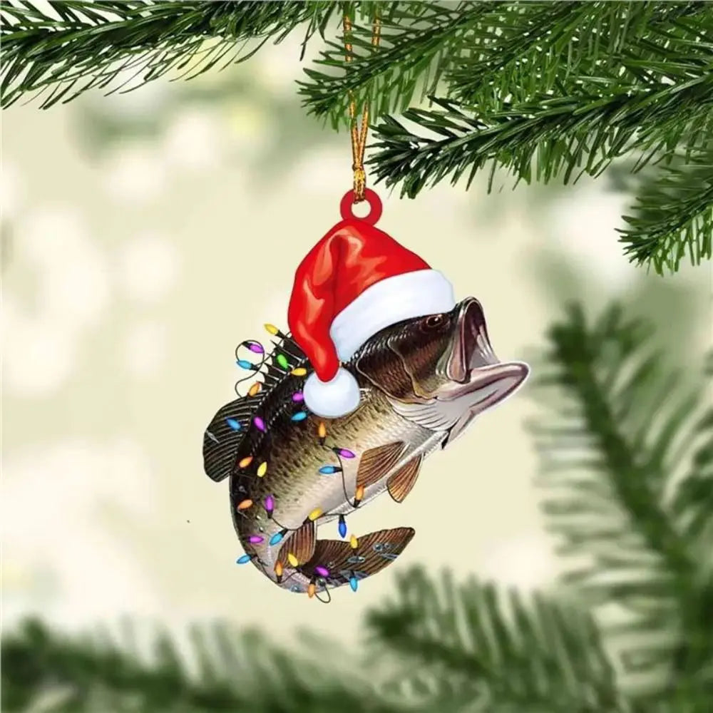2D Acrylic Christmas Perch Ornament – Xmas Tree & Car Pendant Christmas Ornament Richie's