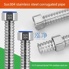 304 Stainless Steel Bellows Hose 1/2" Water Heater Inlet Pipe Plumbing Bellows Hose Richie's