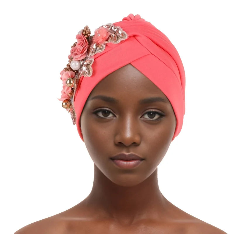 Women's Diamond Turban Cap – Muslim Hijab Bonnet Head Wrap Turban Hijab Cap Richie's