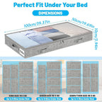 Under Bed Storage Bins – Large Foldable Organizer Containers Under Bed Storage Bin Richie's
