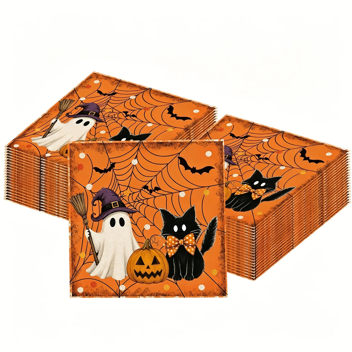 Halloween Disposable Napkins – Witch & Pumpkin Party Décor Disposable Party Napkins Richie's