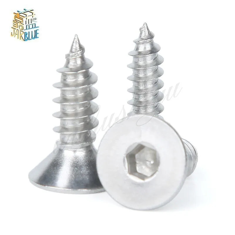 M2–M6 304 Stainless Steel Countersunk Hex Self-Tapping Screws Self-Tapping Screws Richie's