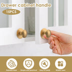 15-Pack Self-Adhesive Stainless Steel Cabinet Drawer Knobs 37mm Cabinet Drawer Knobs Richie's