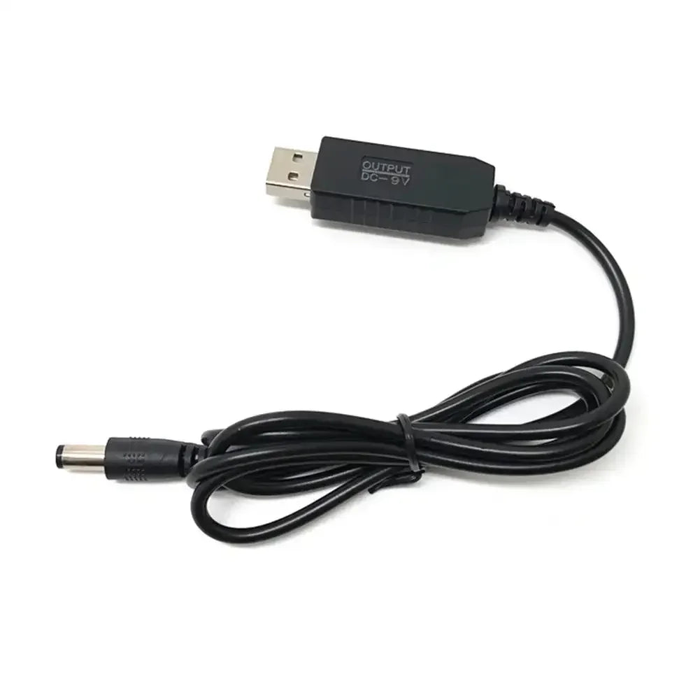 USB 5V to 12V Step-Up Boost Cable 2.1x5.5mm DC Adapter USB Power Boost Cable Richie's