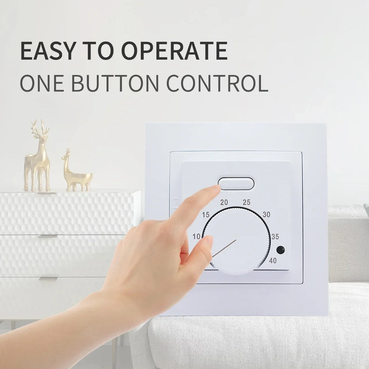 ME87 Manual Electric Floor Heating Thermostat Controller Floor Heating Thermostat Richie's