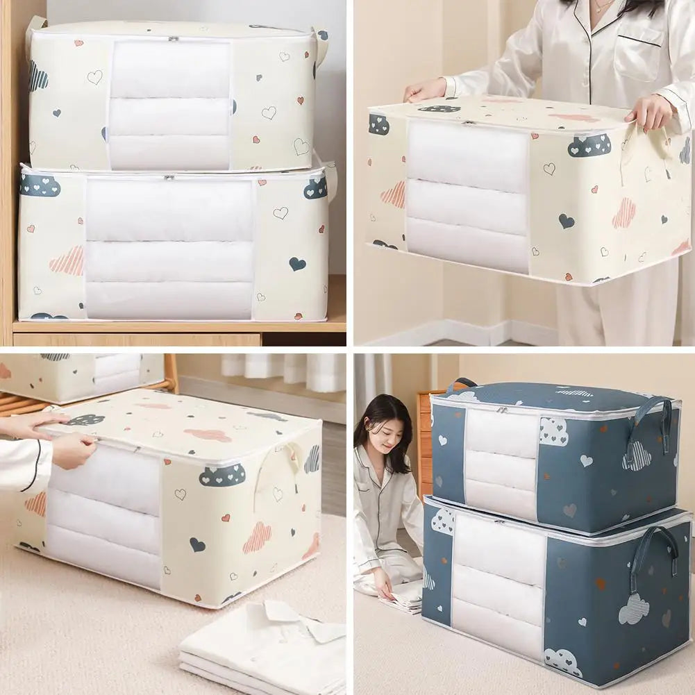 Quilt & Duvet Storage Bag – Moisture-Proof Closet Organizer Bedding Storage Bag Richie's