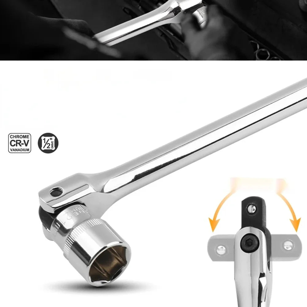 1/2" Drive Flex Head Breaker Bar – CRV Steel Extra Torque Flex Head Breaker Bar Richie's