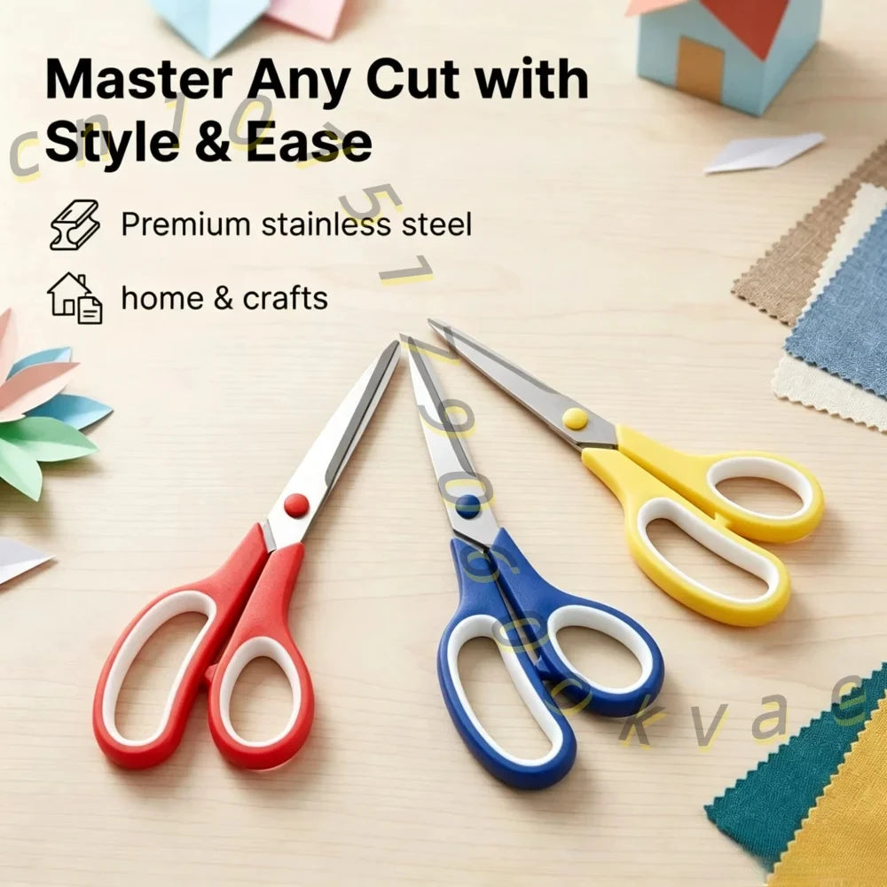 TOTNEND Stainless Steel Scissors Ergonomic Grip | 1–5 Pcs Craft Scissors Set Richie's